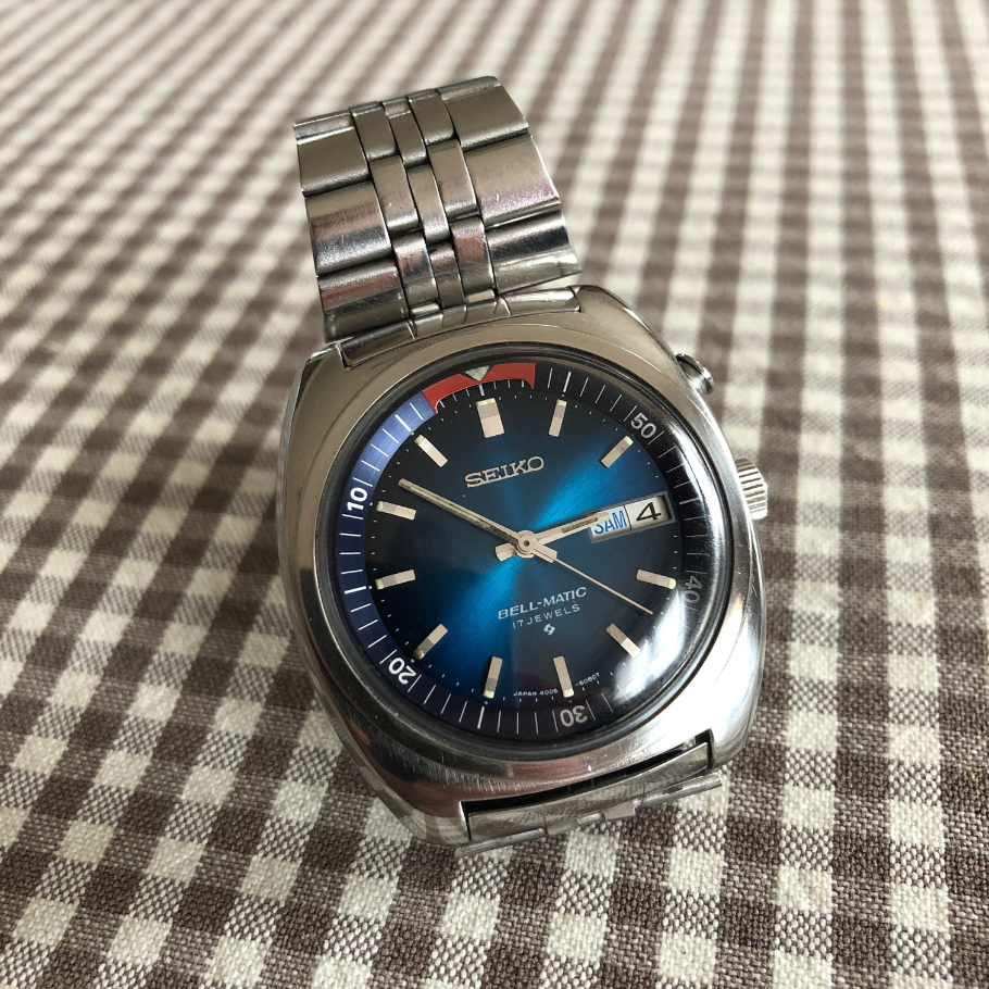 Postez vos Seiko vintage - tome 3 - Page 30 Bell-matic-blue-sunburst