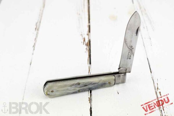 Gros couteau de marin véritable Pradel manche corne neuf de stock
